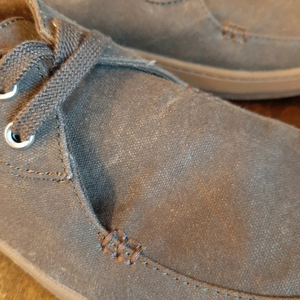 LL Bean Campside 2 Eye Canvas Sneakers Men's 11 Brown Boat Shoes Casual Gorpcore